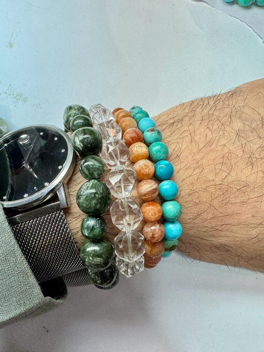 Iranian Firoza Bracelet/ Natural Turquoise Bracelet – Om Prakash