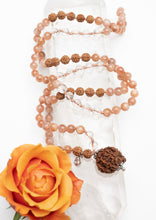 Load image into Gallery viewer, GANESH Sunstone Mala | with Shiv Shakti Grace