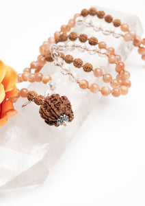 GANESH Sunstone Mala | with Shiv Shakti Grace