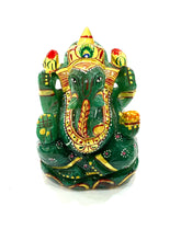 Load image into Gallery viewer, green-jade-gemstone-ganesha-idol-1