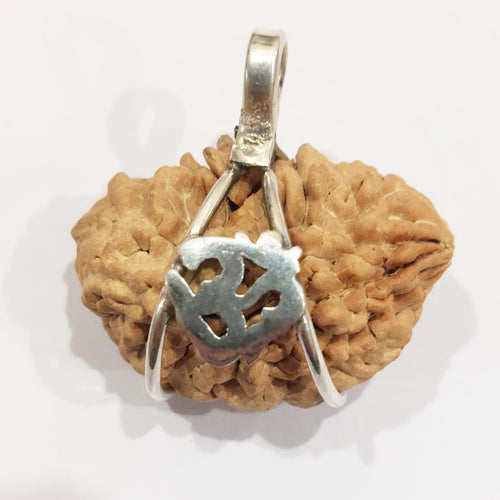 Ek Mukhi (South Indian) With .925 Silver Om Pendant