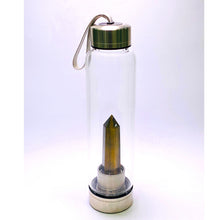Load image into Gallery viewer, Tiger&#39;s Eye Crystal Infused Water Bottle