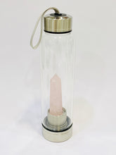 Load image into Gallery viewer, rose-quartz-infused-crystal-water-bottle-1